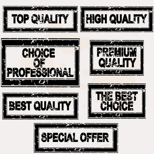 Premium quality rubber stamps set — Stock Photo, Image