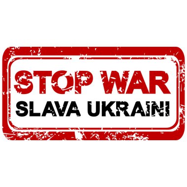 SAVAŞ, SLAVA UKRAINI Kauçuk damga