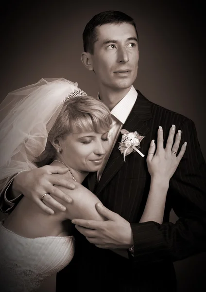 Coppia appena sposata — Foto Stock