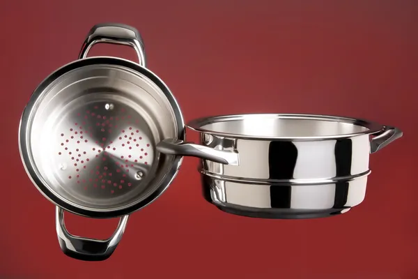 Steel Cookware — Stock Photo, Image