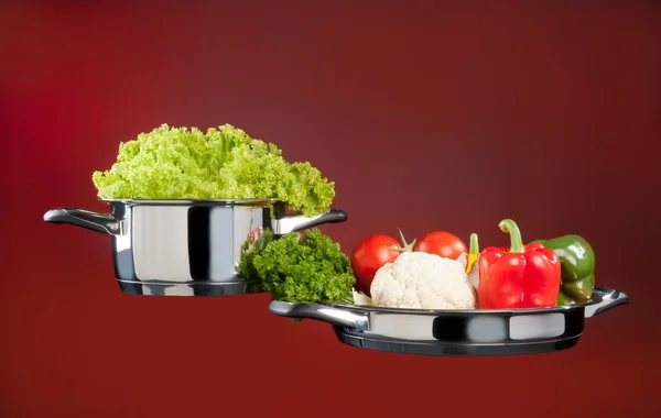 Steel Cookware — Stock Photo, Image