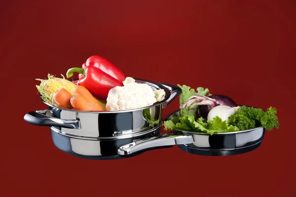 Steel Cookware — Stock Photo, Image