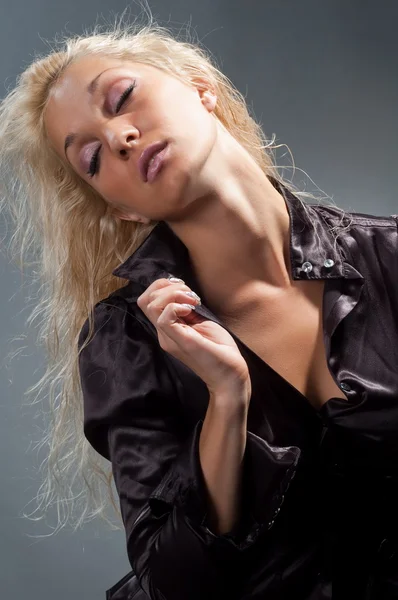 Seksuele meisje blonde — Stockfoto