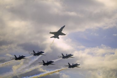 Blue Angels at Kaneohe Airshow clipart