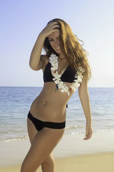 Beautiful teenager in bikini — Stock Photo, Image