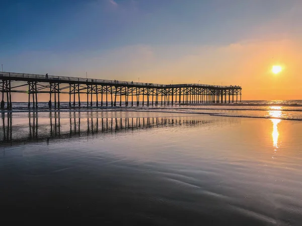 Crystal Pier, San Diego 'da günbatımı
