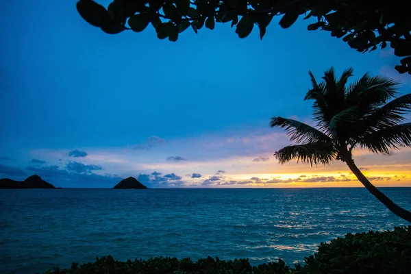 Alba Alla Spiaggia Lanikai — Foto Stock