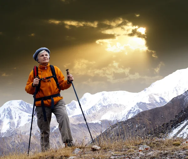 Frau in der Natur — Stockfoto