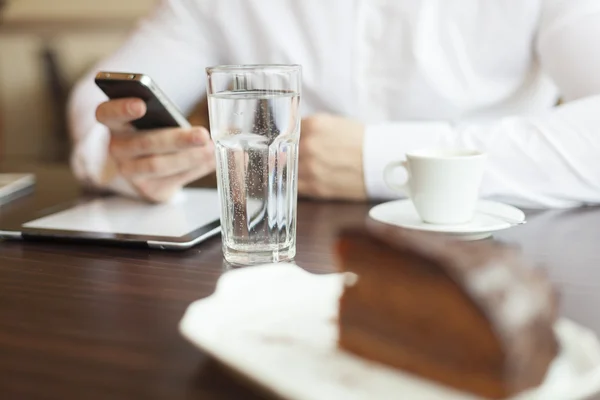 Pause café dans restaurant — Photo