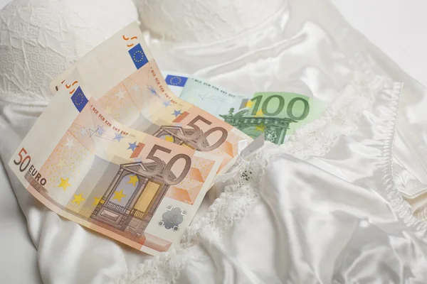 Love for money - Lingerie and money concept — Stock Photo, Image