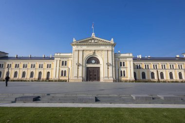 Famouse building of Belgrade Main railway station, Serbia