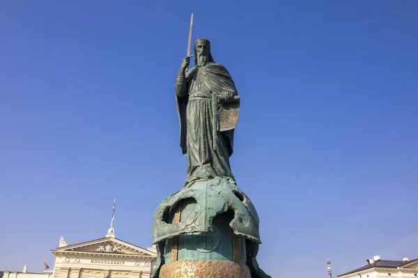 Denkmal Für Stefan Nemanja Den Schöpfer Des Serbischen Staates Belgrad — Stockfoto