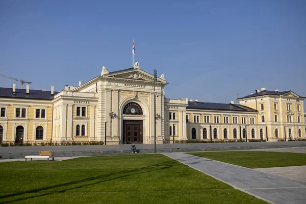 Famouse Building Belgrade Main Railway Station Serbia — Foto de Stock