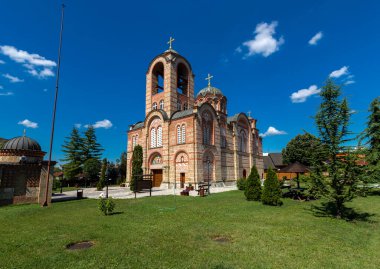 Ub 'daki kilise. Sırbistan 'ın batısındaki Kolubara Bölgesi' nde kent ve belediye