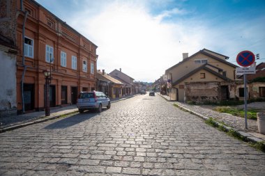 Valthe, Sırbistan - 3 Haziran 2022: Tesnjar - Sırbistan 'ın Valthe kentinin eski otantik bölümü