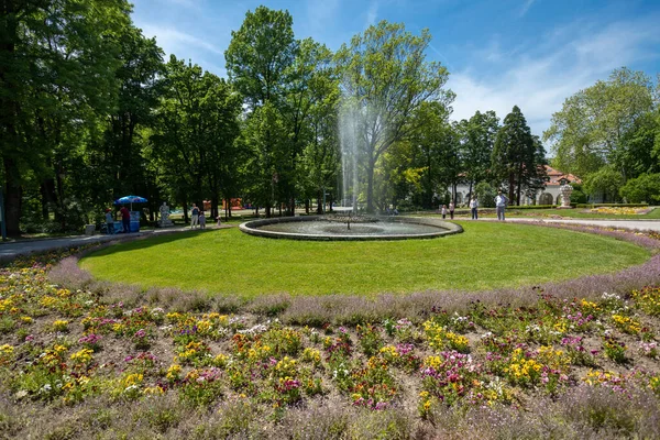 Arandjelovac Serbia May 2020 Public Fountain Bukovicka Spa Park — ストック写真