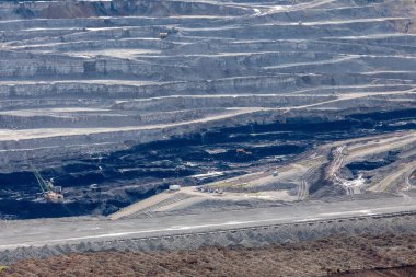Coal mining. A bigest thermoelectric plant 