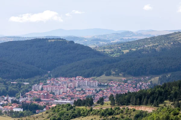 Панорама Міста Плеєвля Міста Муніципалітету Міста Північній Чорногорії Чорногорія — стокове фото