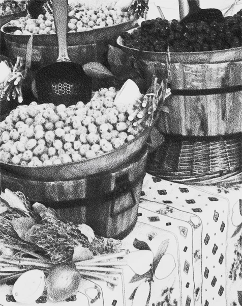 Siyah beyaz zeytinler