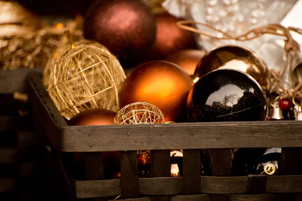 Weihnachtsglaskugeln — Stockfoto