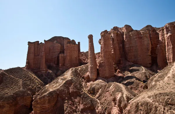 Ancient rocks, Zhangye Danxia, China, — Stock Photo, Image