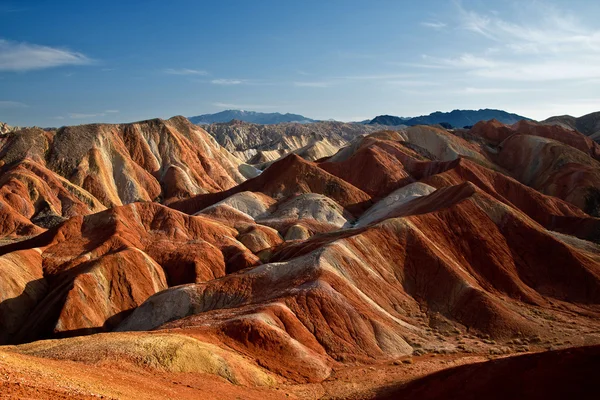 renkli dağların akşam ışığı, zhangye danxia, Çin