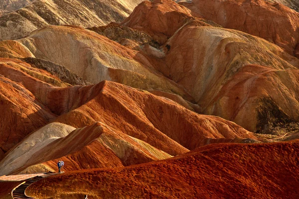 günbatımı dağlar, zhangye danxia, Çin