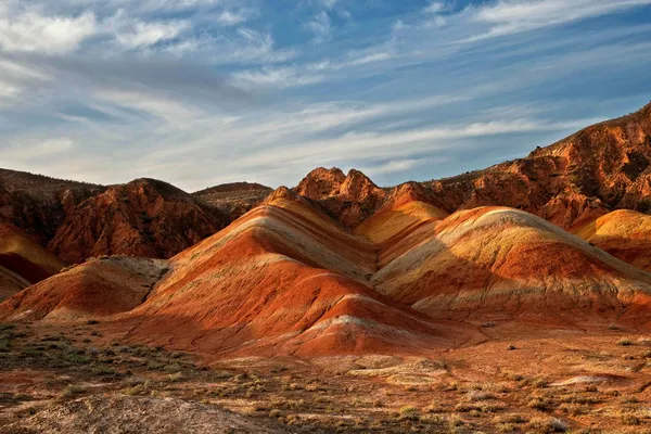 günbatımı dağlar, zhangye danxia, Çin