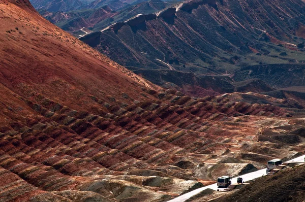 Colors of the mountains, Zhangye danxia, China — Stock Photo, Image