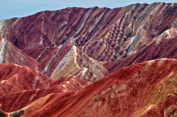 Renkleri, dağlar, zhangye danxia, Çin — Stok fotoğraf