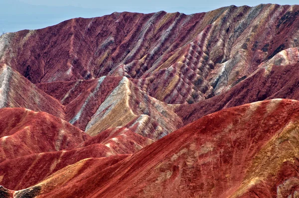 Kolory w górach, zhangye danxia, Chiny Zdjęcie Stockowe