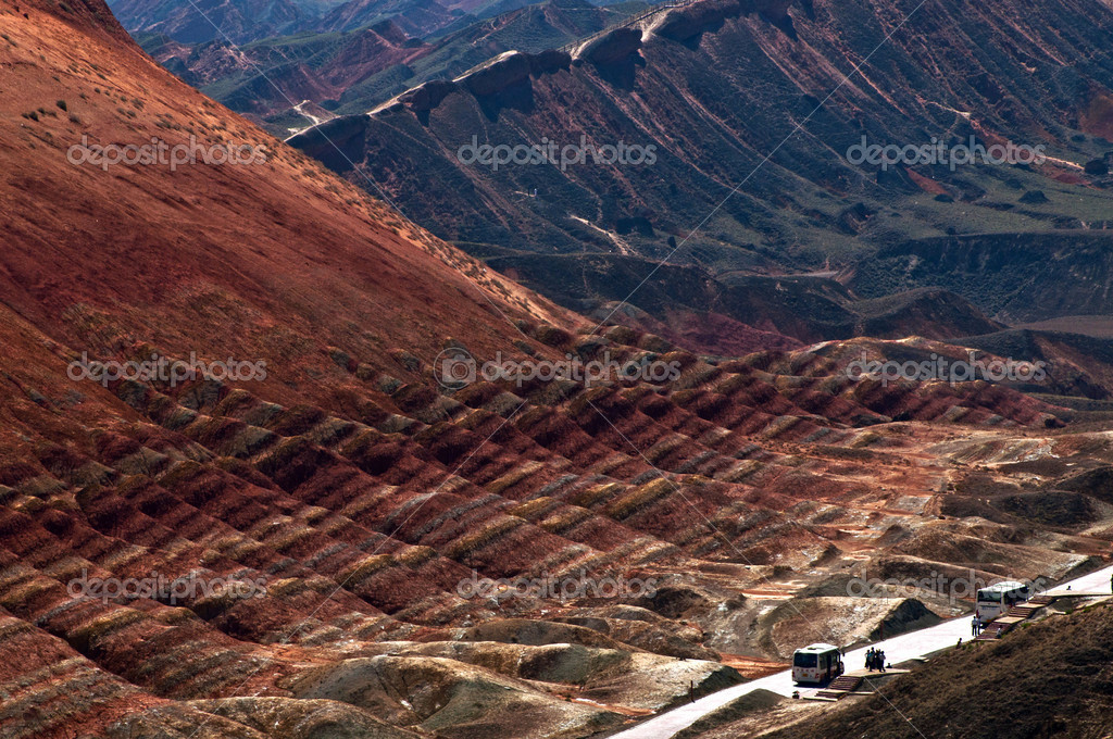 Couleurs Des Montagnes Zhangye Danxia Chine Photographie