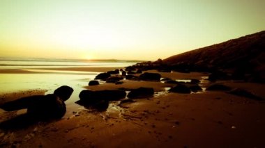 Timelapse sunset Beach