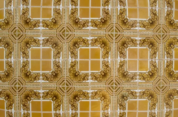 Traditional Portuguese glazed tiles — Stock Photo, Image