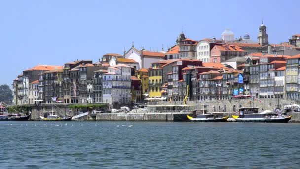 Arquitetura do rio Douro cênica — Vídeo de Stock