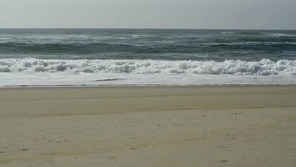 在岸上的波浪撞击 — 图库视频影像