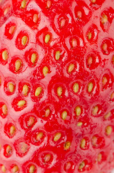 Macro de una textura de fresa —  Fotos de Stock