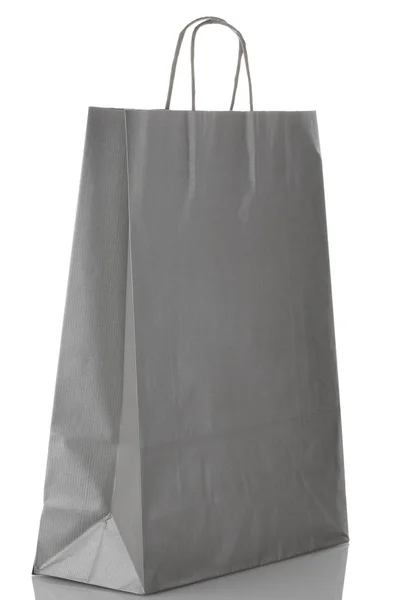 Grey paper bag — Stock Photo, Image