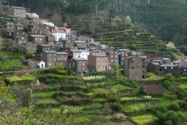 Old moutain village in Portugal clipart