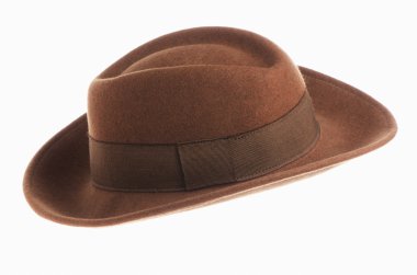kahverengi vintage şapka