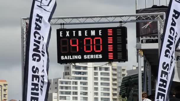 Pannello temporale della serie Extreme Sailing — Video Stock