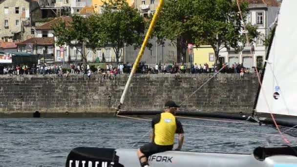 SAP Extreme Sailing Team compite en la Extreme Sailing Series — Vídeos de Stock