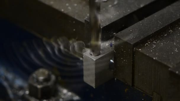 Drilling in Metal — Stock Video