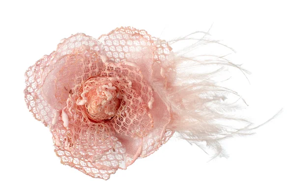 Fiore di tessuto rosa — Foto Stock