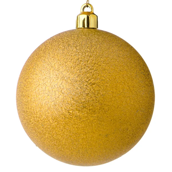 Sárga karácsonyi labda — Stock Fotó
