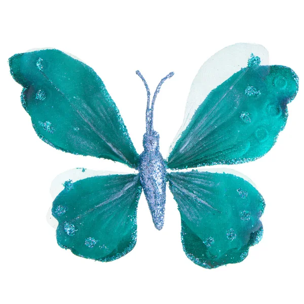 Butterfly Christmas tree ornament — Stock Photo, Image