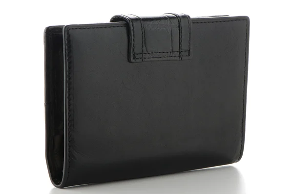 Bolsa de couro preto — Fotografia de Stock