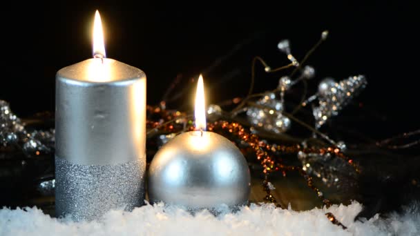 Candele di Natale — Video Stock