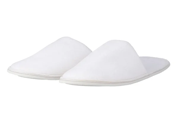 Un paio di pantofole bianche — Foto Stock