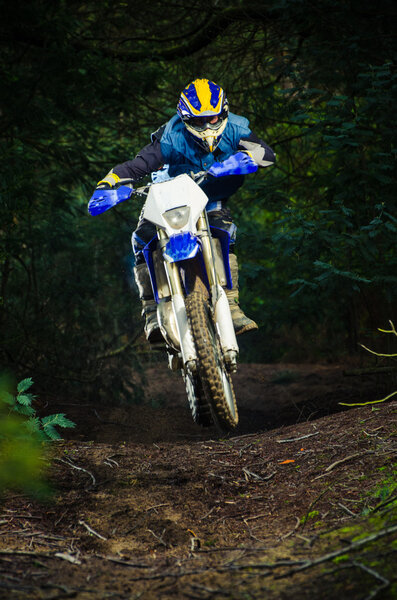 Enduro bike rider